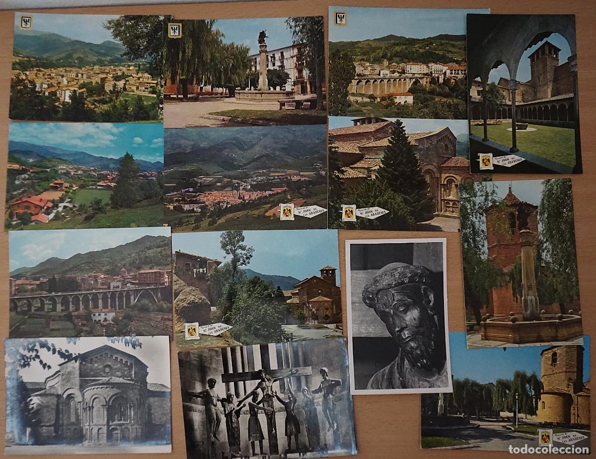 Postales: 14 postales de Sant Joan de les Abadesses (Ripolles, Girona). Editadas en los a&ntilde;os 60.
