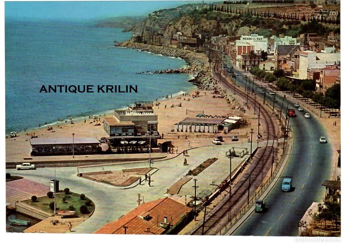 Postales: ARENYS DE MAR / UNA DE LAS PLAYAS / EDICION CYP SERIE II N&ordm; 643 / SIN FRANQUEAR PERO ESCRITA