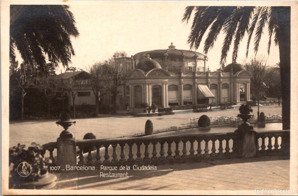 Postales: Barcelona - Parque de la Ciudadela - Restaurant - Unique 1007 - 107x89mm