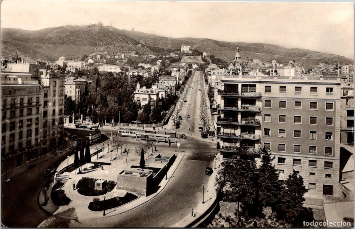 Postales: Barcelona - Avenida del Tibidabo - Ro Foto 1034 - 140x89mm