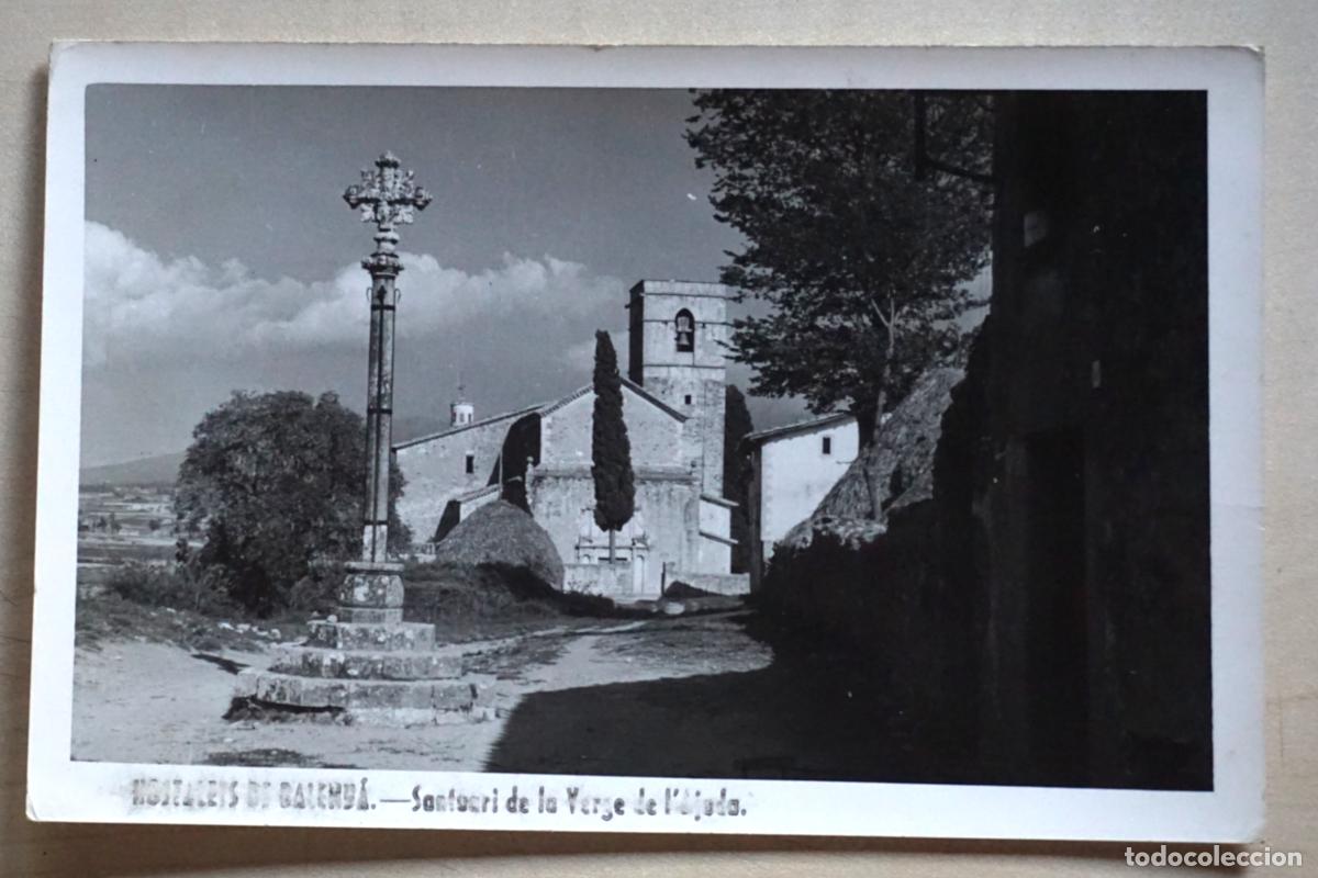 Postales: Hostalets de Balenya, Santuari de la Verge de l'Ajuda, antigua postal circulada