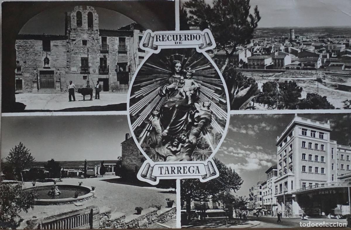Postais: T&agrave;rrega, postal circulada en el a&ntilde;o 1958 con sello y bonito matasellos de T&agrave;rrega