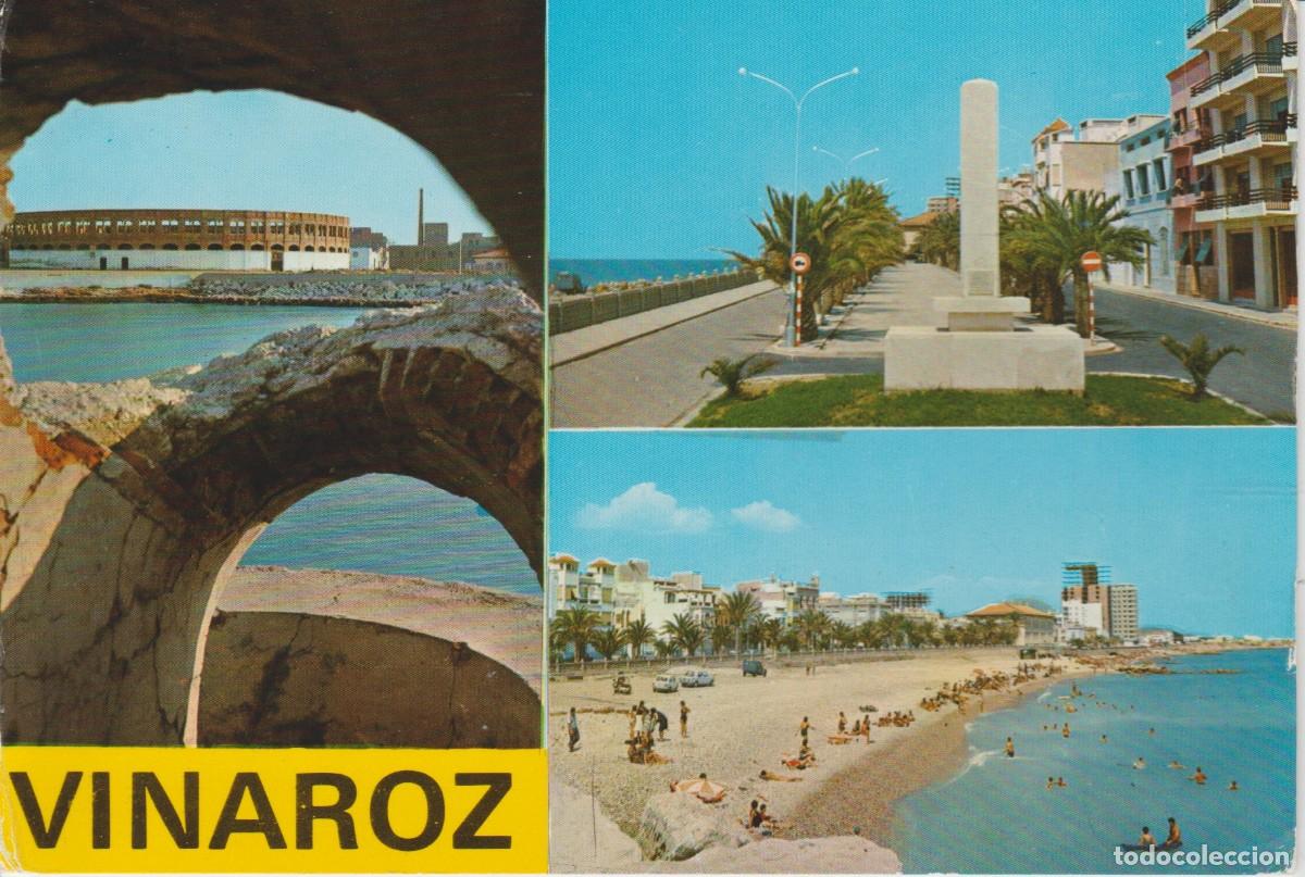 Postales: (809) VINAROZ. CASTELLON. PLAZA DE TOROS, PLAYA Y PASEO