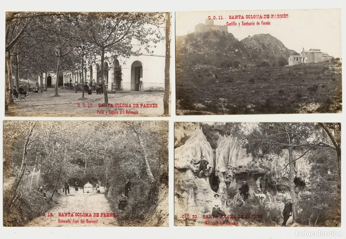 Cartes Postales: C.O. SANTA COLOMA DE FARN&Eacute;S, PATIO Y CAPILLA. 4 Postales fotogr&aacute;ficas.