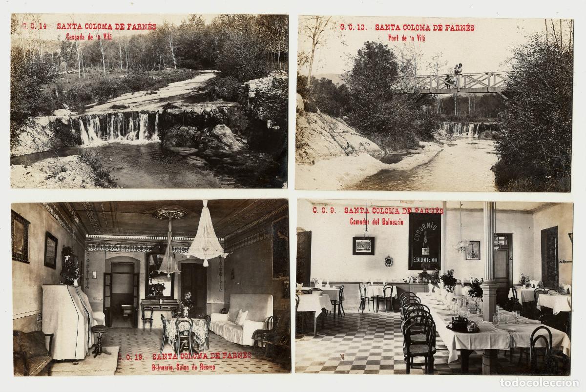 Cartes Postales: C.O. SANTA COLOMA DE FARN&Eacute;S, PATIO Y CAPILLA. 4 Postales fotogr&aacute;ficas.