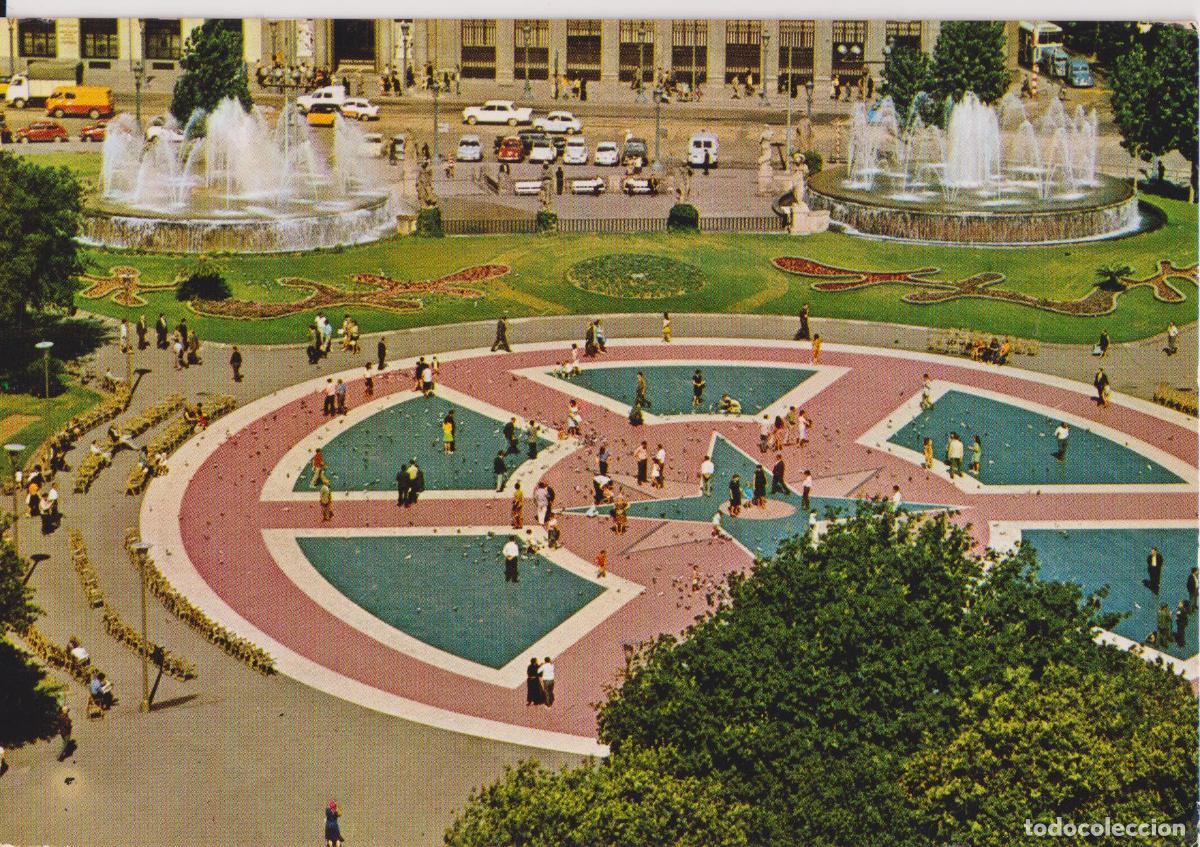 Postales: BARCELONA, PLAZA DE CATALU&Ntilde;A - FOTOS CARRETERO 316 - CIRCULADA