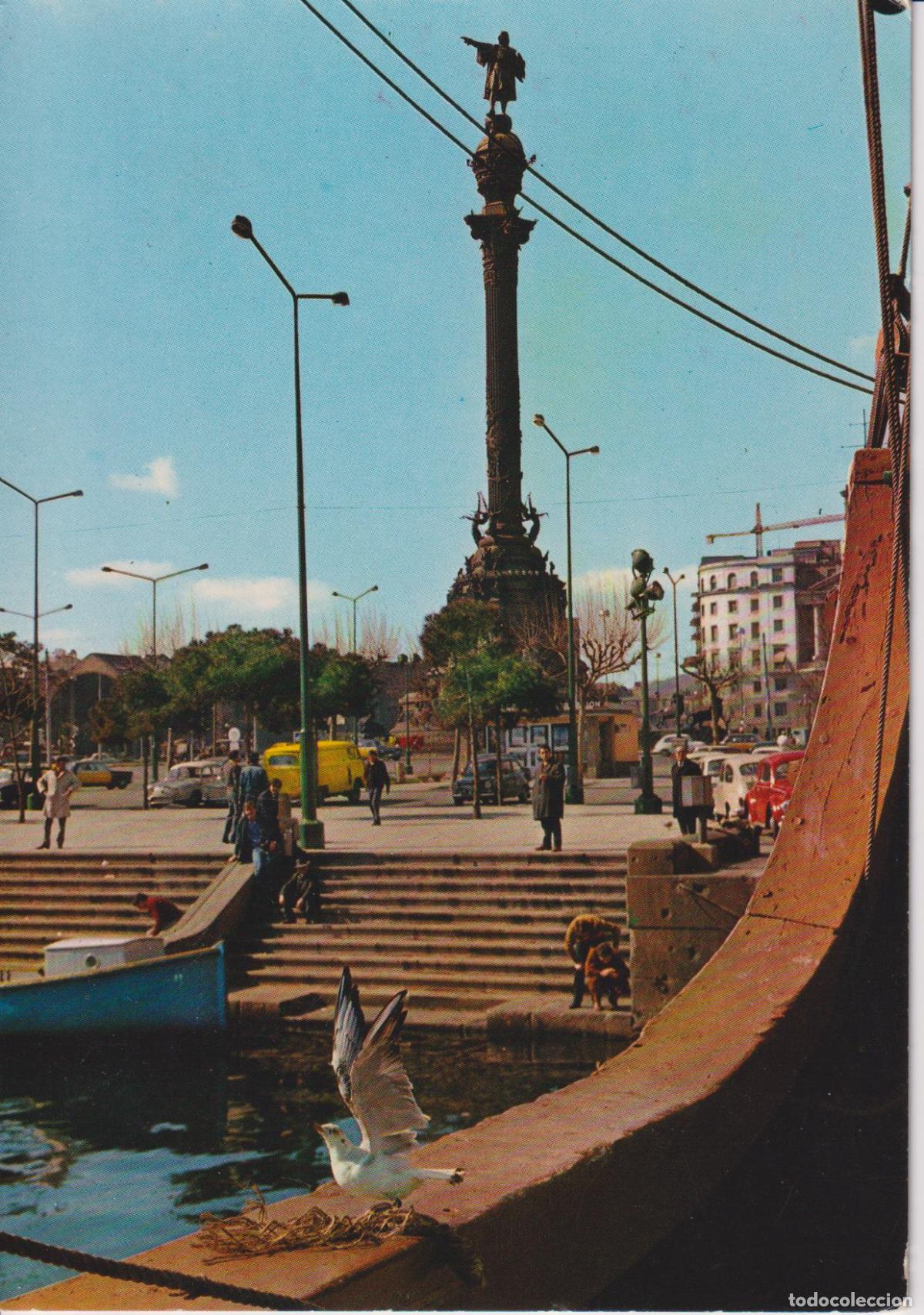 Postales: BARCELONA, MONUMENTO A COL&Oacute;N - EDITA BEASCOA N&ordm;333 - CIRCULADA