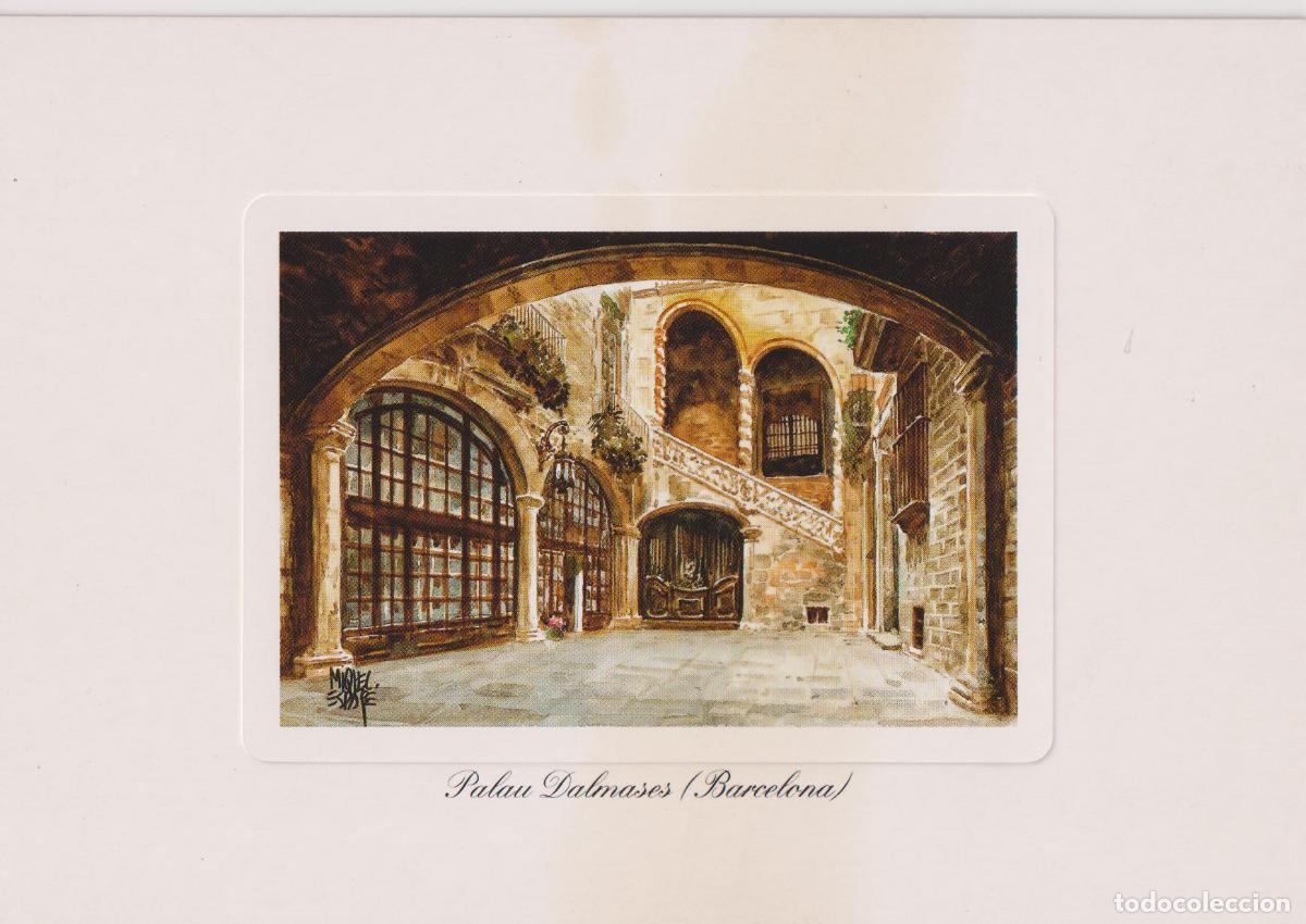 Postales: BARCELONA, PALAU DALMASES - DORSO EN BLANCO