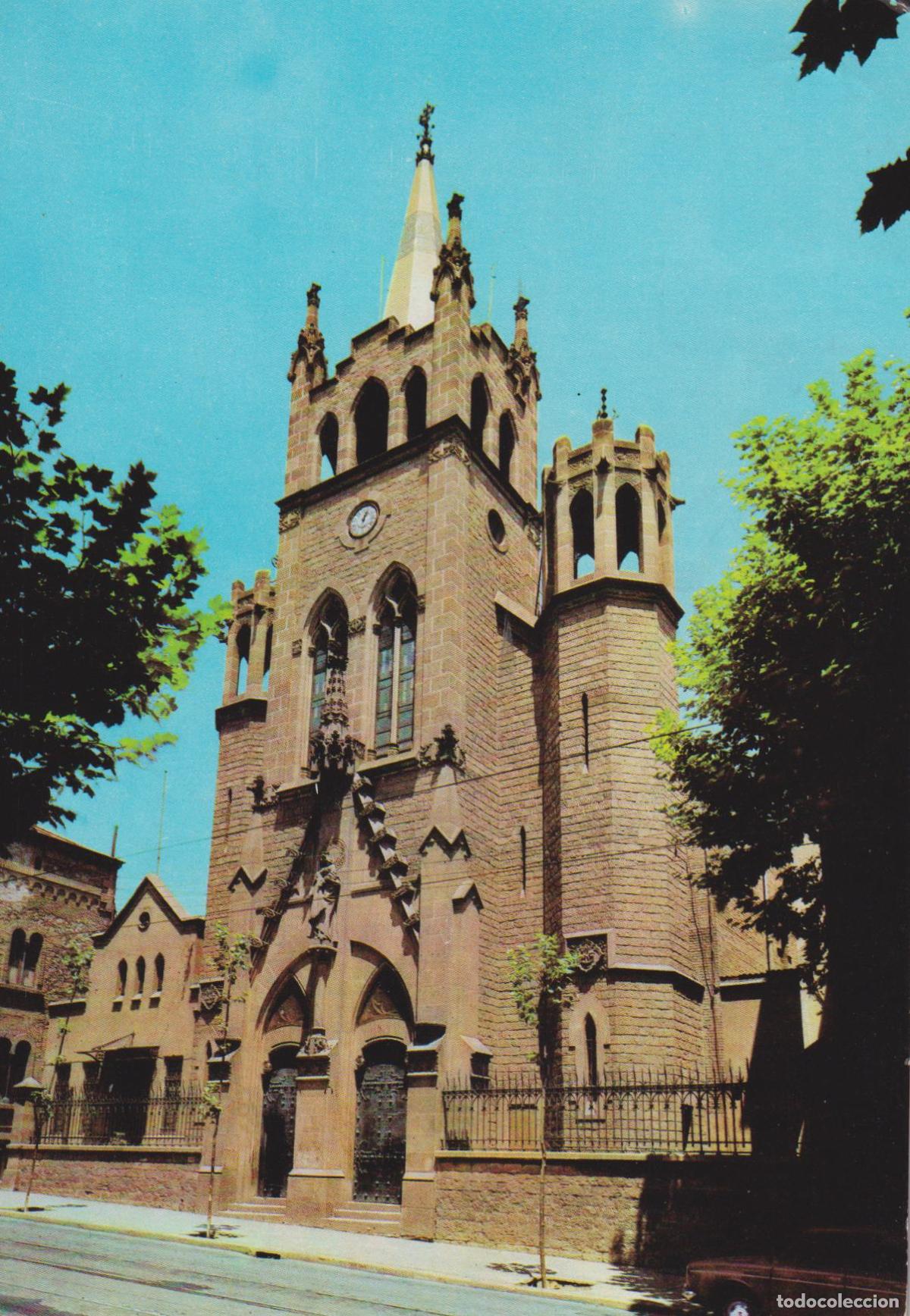 Postales: BARCELONA, COLEGIO SALESIANO DEL SANTO ANGEL, PASEO JUAN BOSCO - CIRCULADA 1965