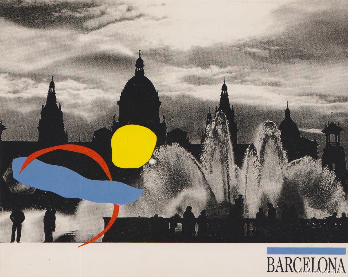 Postales: BARCELONA, FUENTE M&Aacute;GICA DE MONJUICH DISE&Ntilde;O DE CARLES BU&Iuml;GAS - BARCELONA TOUR
