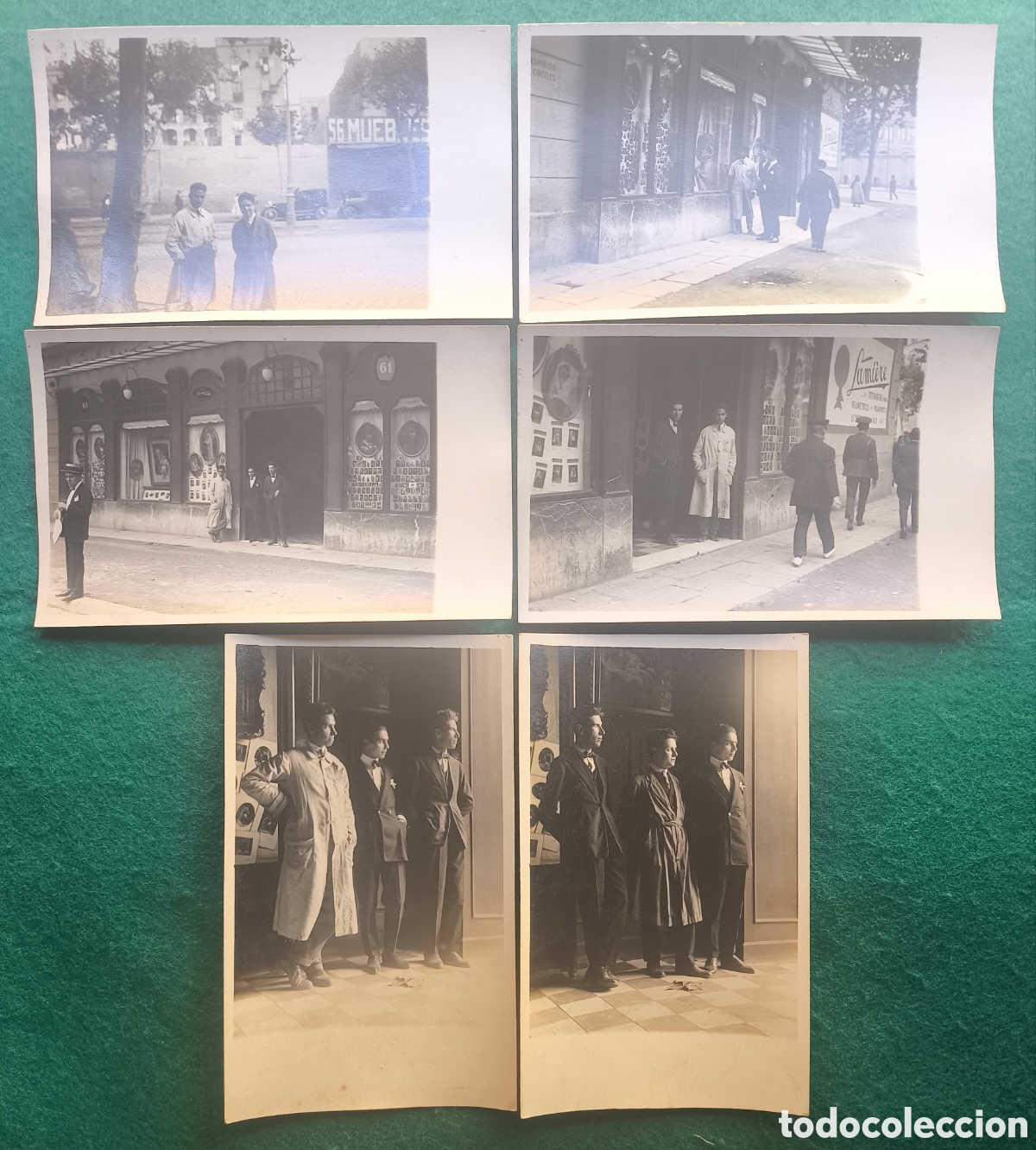 Postales: BARCELONA RONDA SANT PAU ESTUDIO LUMIERE POSTAL FOTOGR&Aacute;FICA ANIMADA LOTE 6 C. 1915