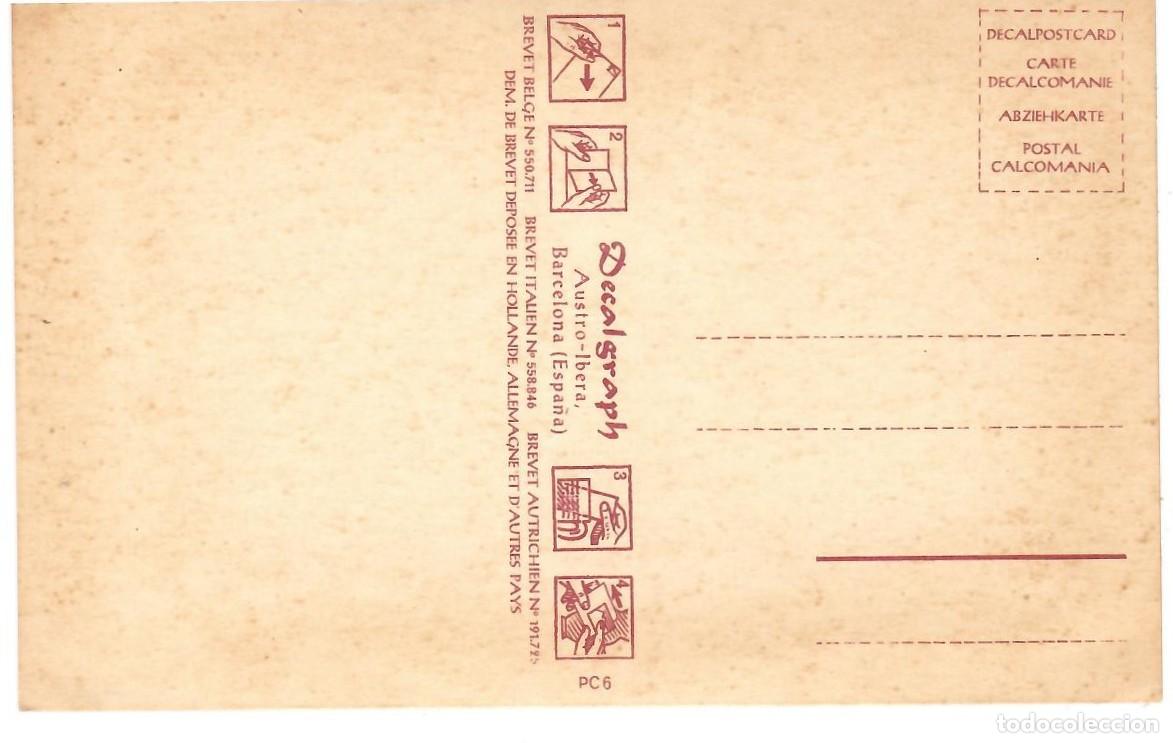 Postales: GERONA , COSTA BRAVA / POSTAL DE CALCOMANIAEDICION DECALGRAPH SERIE PC6 - Foto 2