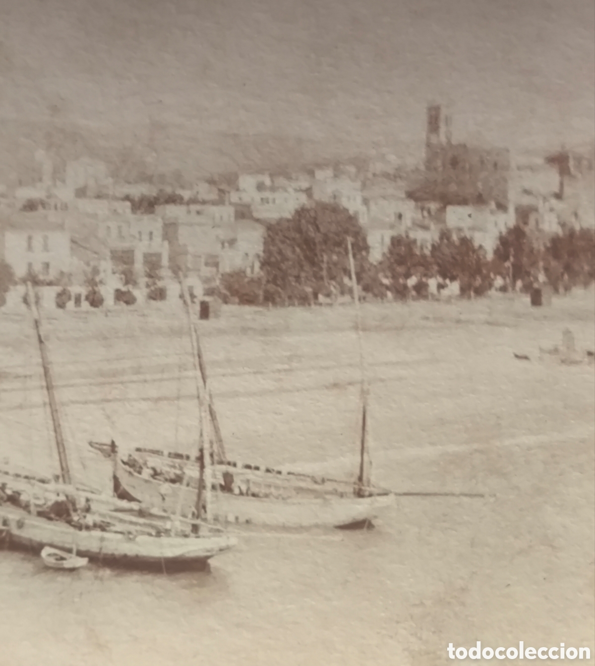 Postales: SITGES PLATJA DE LA RIBERA POSTAL FOTOGR&Aacute;FICA C. 1910