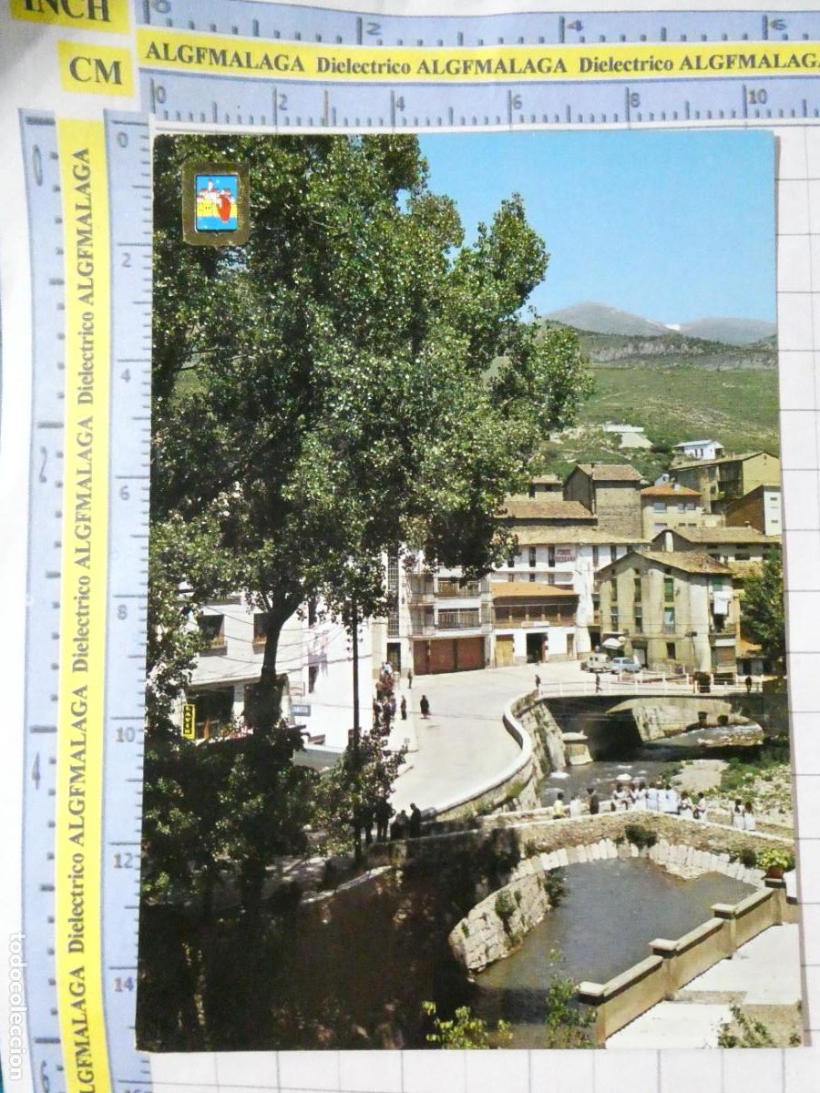 Postales: POSTAL DE BARCELONA. A&Ntilde;O 1970. LA POBLA DE LILLET VISTA PARCIAL. 5405 ESCUDO ORO. 905