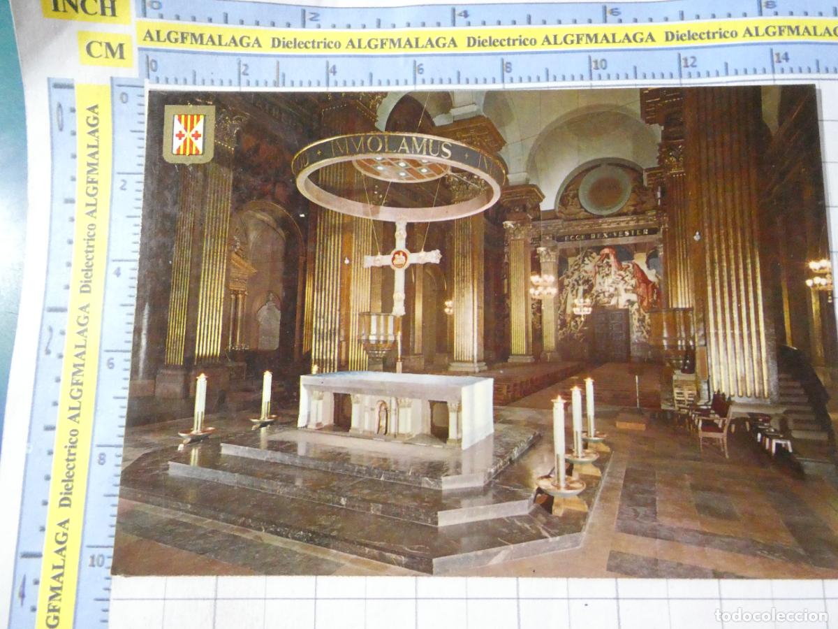 Postales: POSTAL DE BARCELONA. A&Ntilde;O 1965. VIC CATEDRAL ALTAR MAYOR 25 ESCUDO ORO. 909