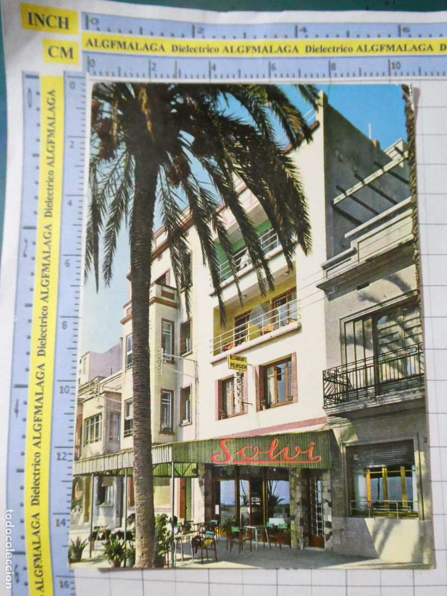 Postales: POSTAL DE BARCELONA. A&Ntilde;O 1966. VILLANUEVA Y GELTRU RESTAURANTE PENSI&Oacute;N SOLVI. 573 VALMAN. 913