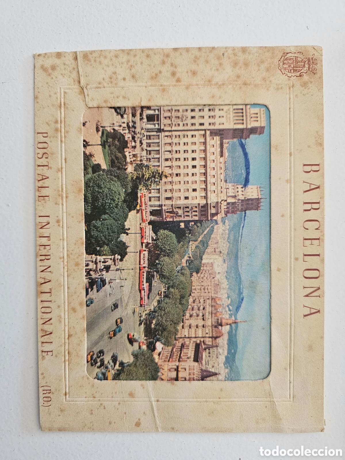 Postales: Postal internationale R.O de la plaza Catalunya de Barcelona Nicolaus Reuss RARA 1940s 1950s