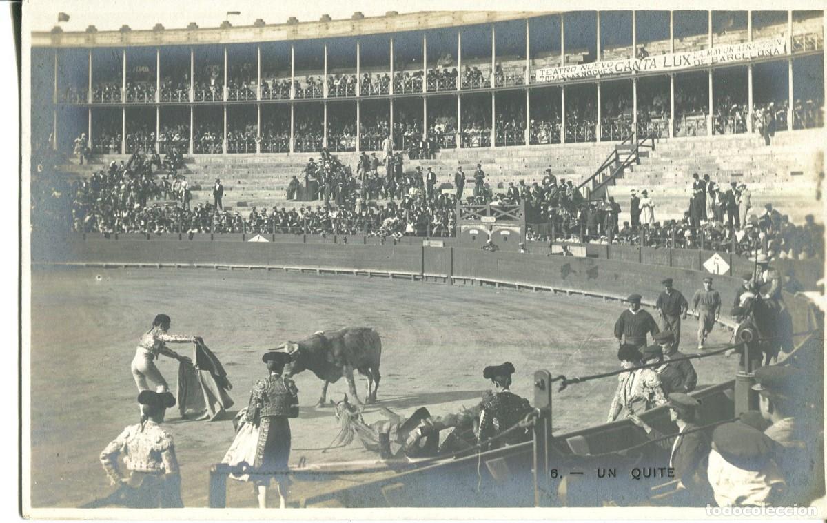 Postcards: LB BARTRINA-BARCELONETA-PLAZA TOROS EL TORIN- UN QUITE N&ordm; 6- FOTOGRAFICA A&Ntilde;O 1904
