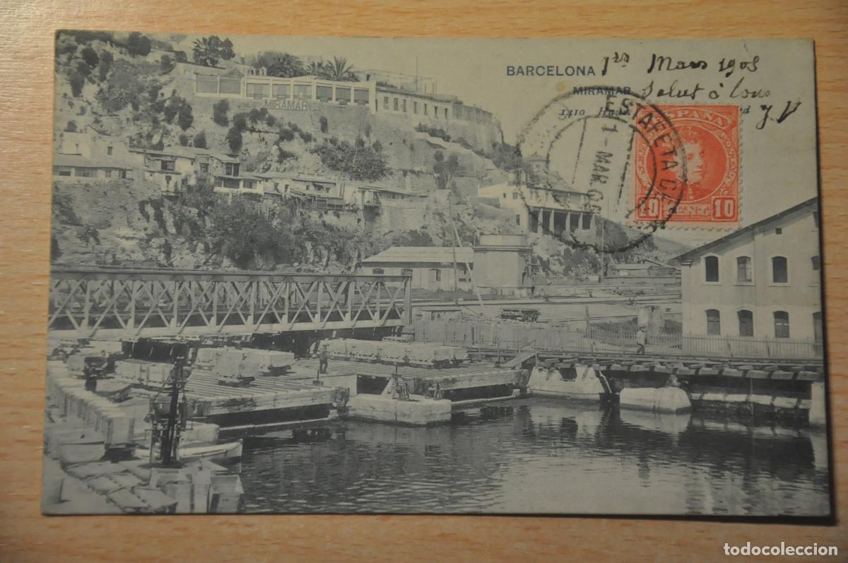 Postales: postal barcelona, miramar 1410 hauser y menet