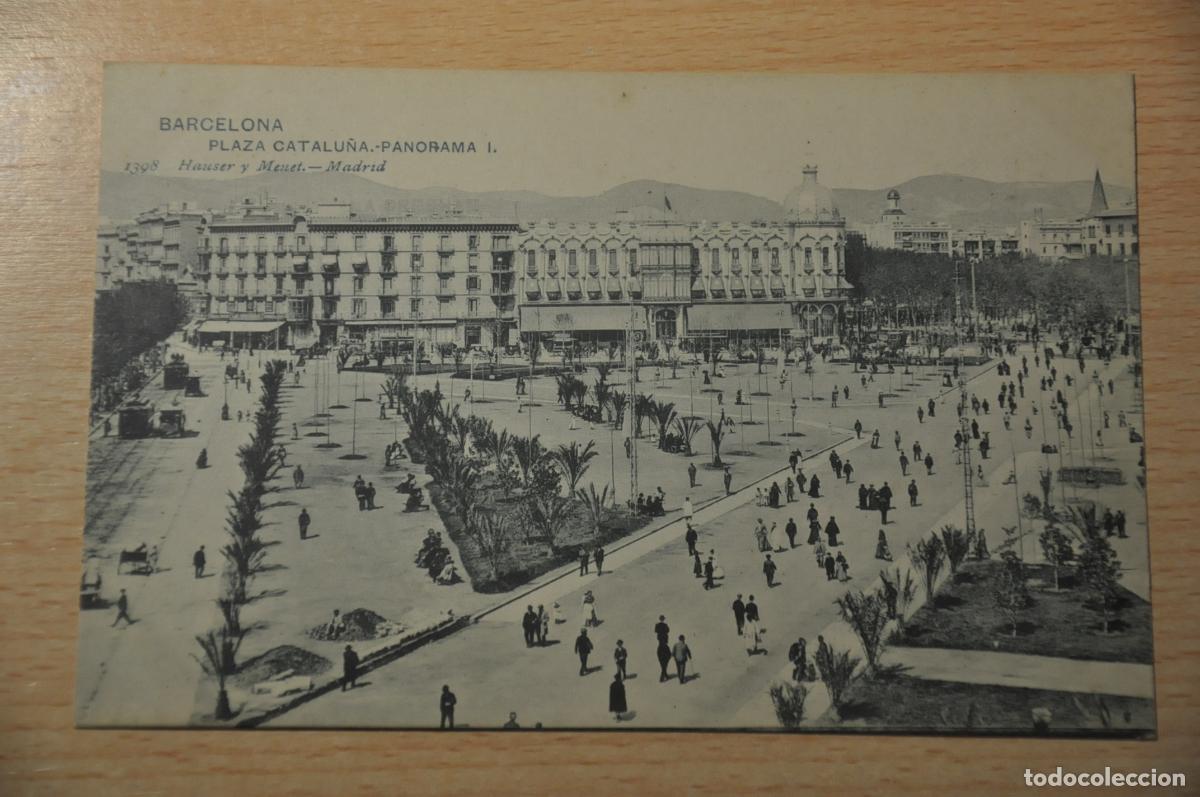 Postales: postal barcelona, plaza catalu&ntilde;a, panorama I 1398 hauser y menet