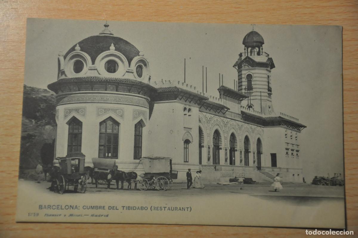 Postales: postal barcelona, cumbre del tibidabo (restaurant), 1310 hauser y menet