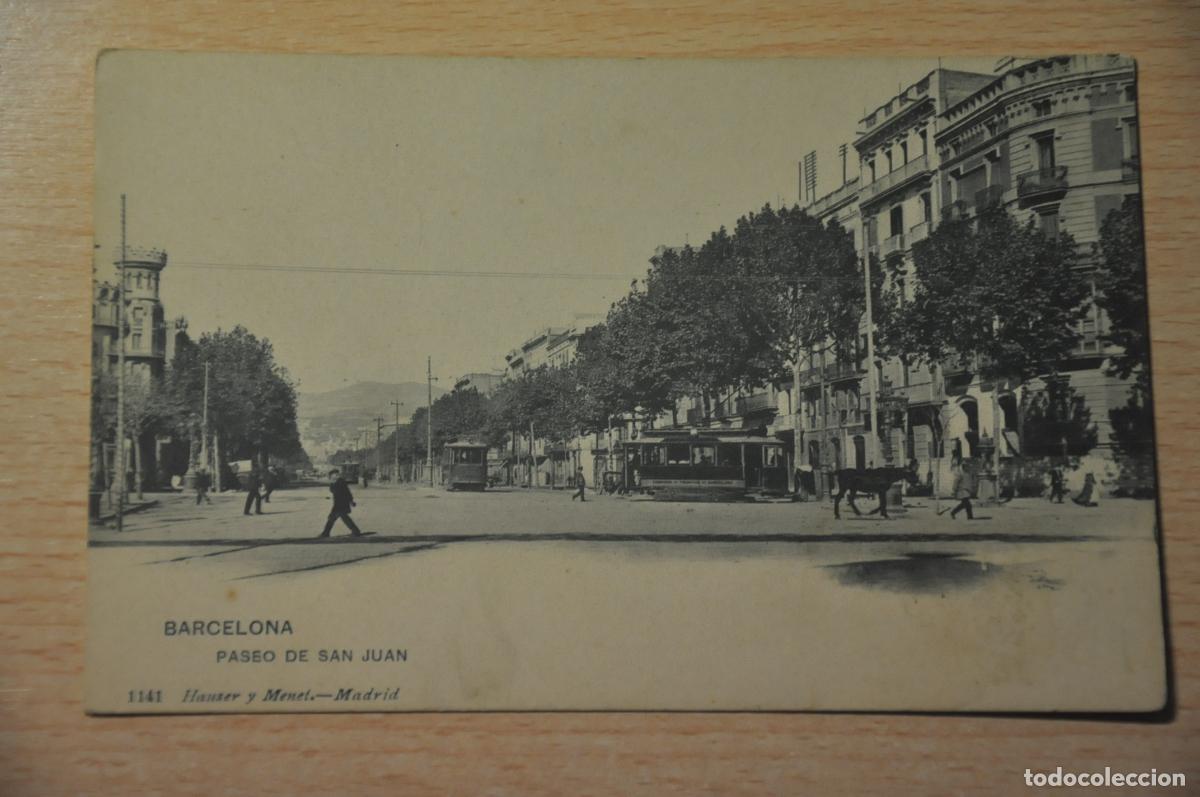 Postales: postal barcelona, paseo de san juan 1141 hauser y menet