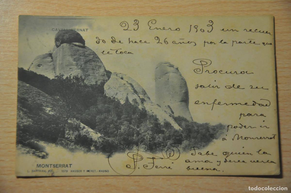 Postales: postal montserrat cavall bernat 1079 hauser y menet