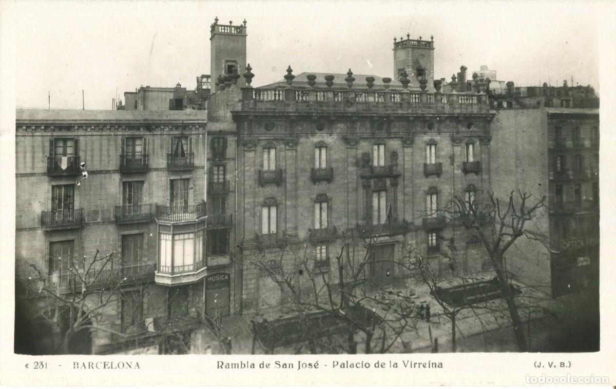 Postales: BARCELONA-PALACIO VIRREINA-RAMBLA SAN JOSE- JVB 231