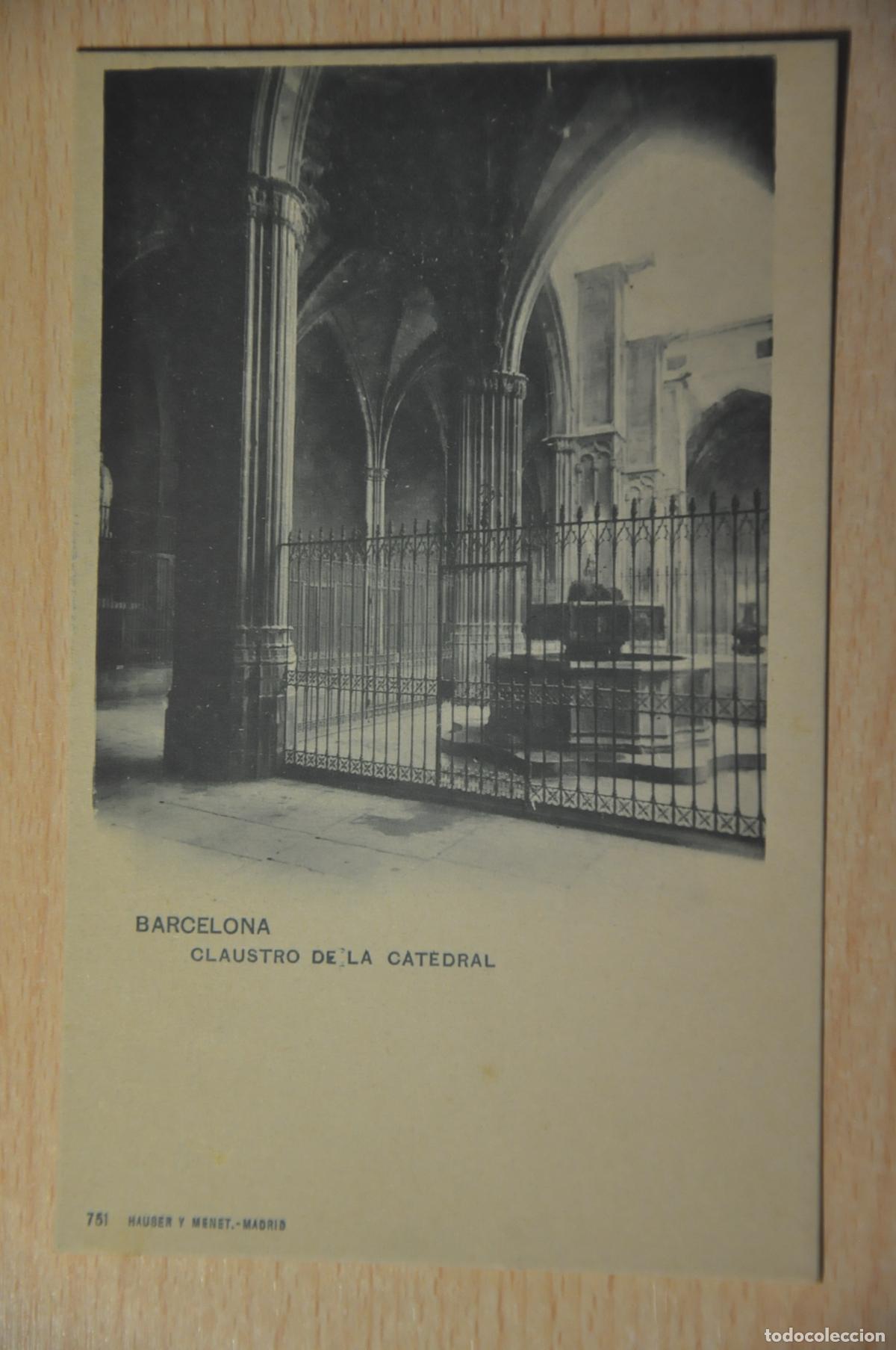 Postales: postal barcelona, claustro de la catedral 751 hauser y menet