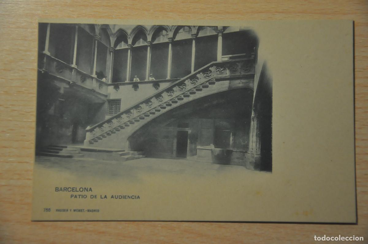 Postales: postal barcelona, patio de la audiencia 750 hauser y menet