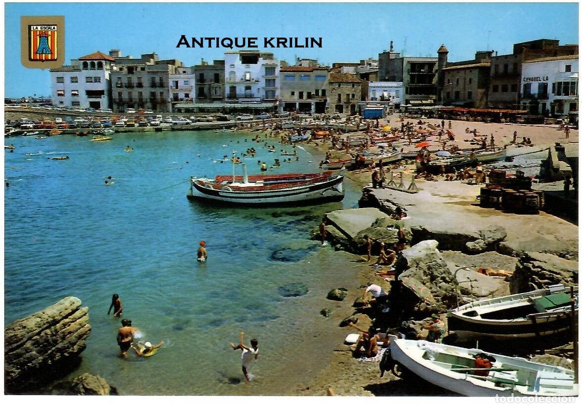 Postales: L'ESCALA N&ordm; 21 PLATJA / ESCUDO DE ORO / SIN FRANQUEAR