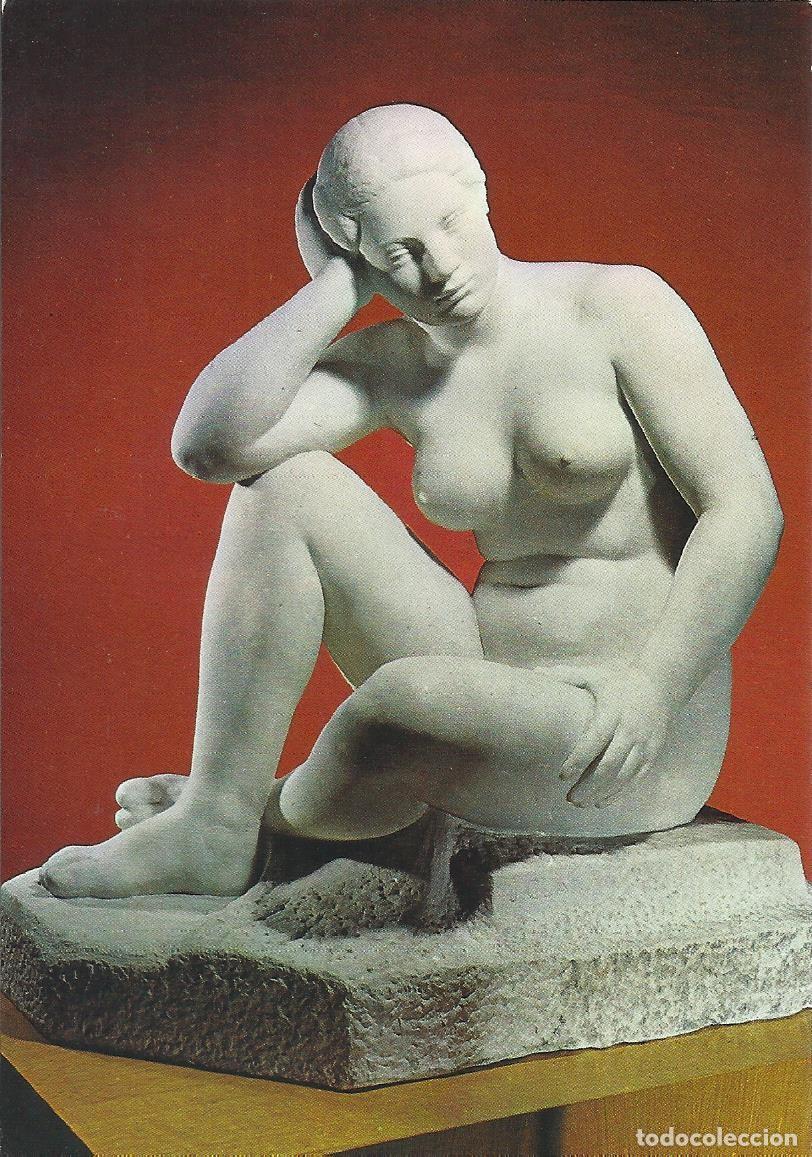 Postales: Museo Clar&agrave;. Museu. Barcelona. Postal. 10x15 m. N&ordm; 7. Meditaci&oacute;n. 1929.