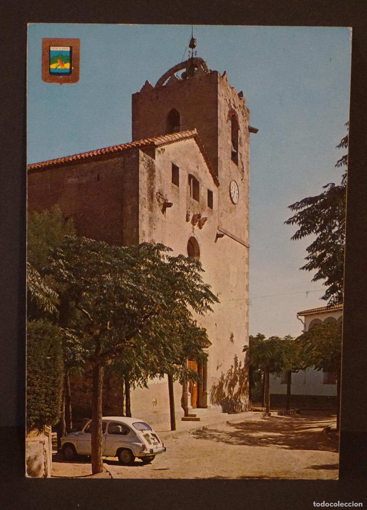 Cartes Postales: Sant Vicen&ccedil; de Montalt), Iglesia parroquial. Postal circulada con sello, editada el a&ntilde;o 1969