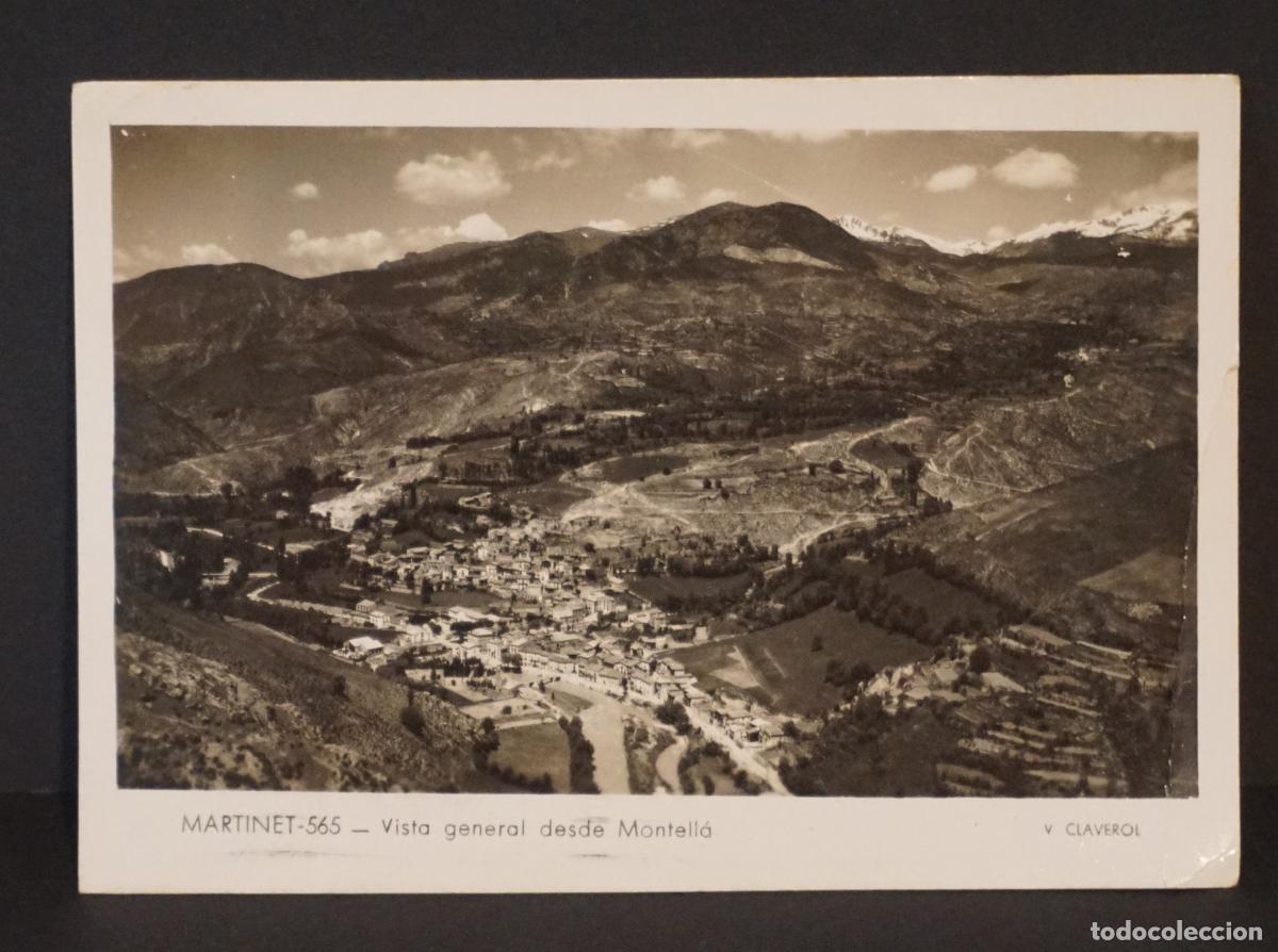 Postais: Martinet (Montella, Lleida) postal circulada con 2 sellos en el a&ntilde;o 1951