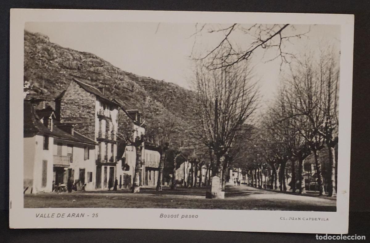 Postales: Vall d'Aran, Boss&ograve;st, paseo. Antigua postal sin circular
