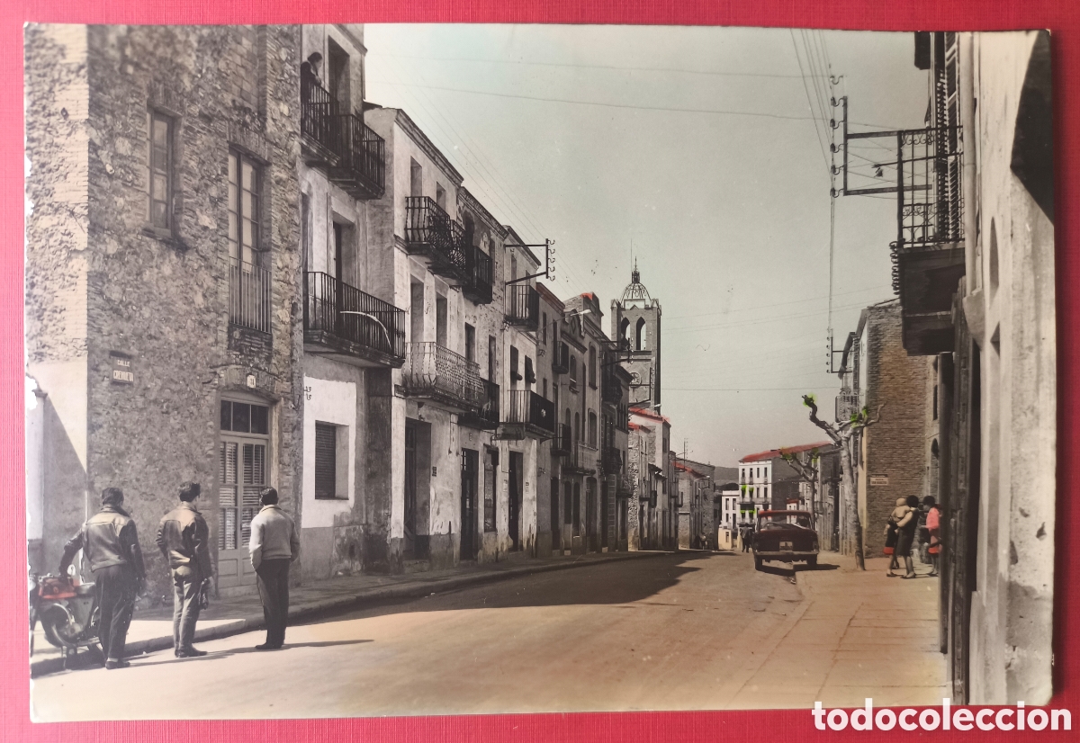Postales: MASQUEFA CARRER CREHUETA POSTAL FOTOGR&Aacute;FICA COLOREADA BARCELONA C. 1960