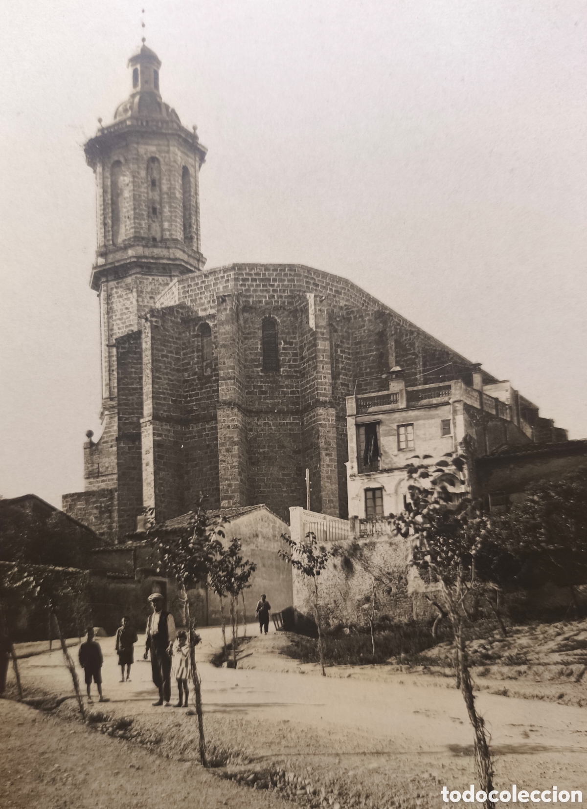 Postales: ESPARRAGUERA ESGL&Eacute;SIA SANTA EUL&Agrave;LIA POSTAL FOTOGR&Aacute;FICA ANIMADA BAIX LLOBREGAT BARCELONA C. 1910