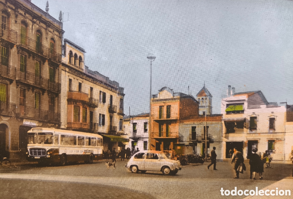 Cartes Postales: EL PRAT DE LLOBREGAT PLA&Ccedil;A ESPANYA POSTAL A COLOR C. 1965