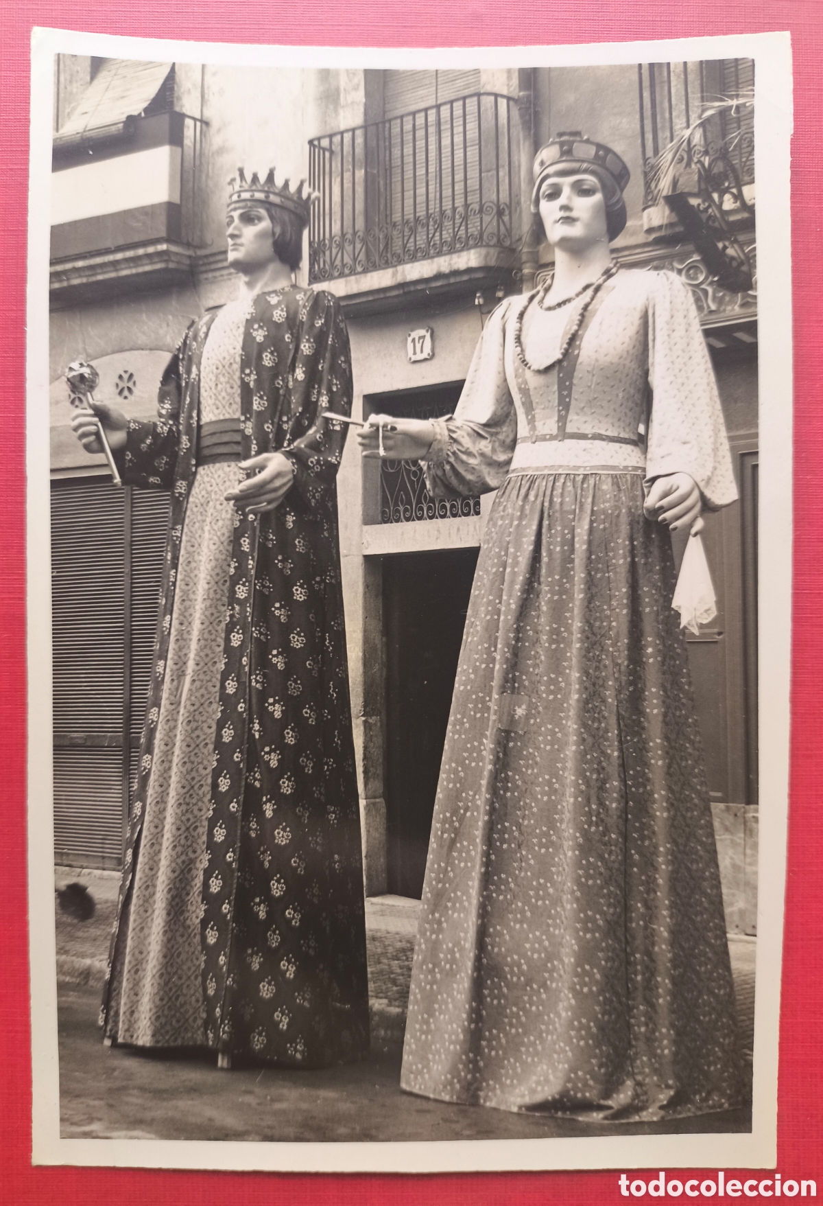 Cartes Postales: MORA LA NOVA GEGANTS FOTOGRAF&Iacute;A POSTAL ARXIU CUY&Aacute;S TARRAGONA 1955