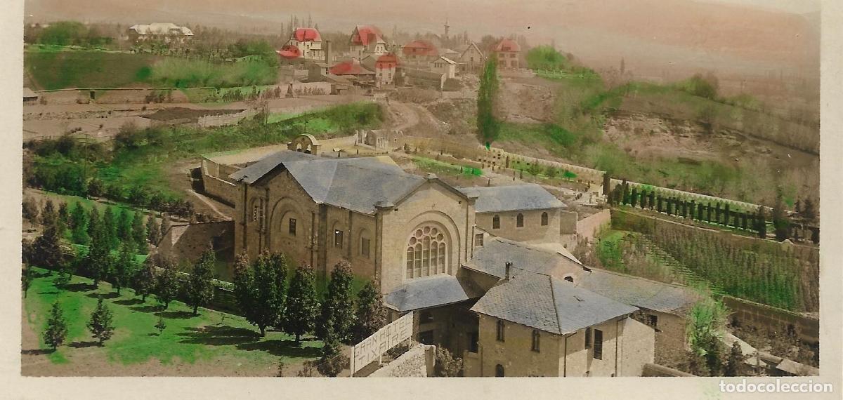 Postales: PUIGCERD&Agrave; - CEMENTERIO Y PARTE DEL ENSANCHE - N&Uacute;M. 6, POSTAL NO ESCRITA. COLOREADA