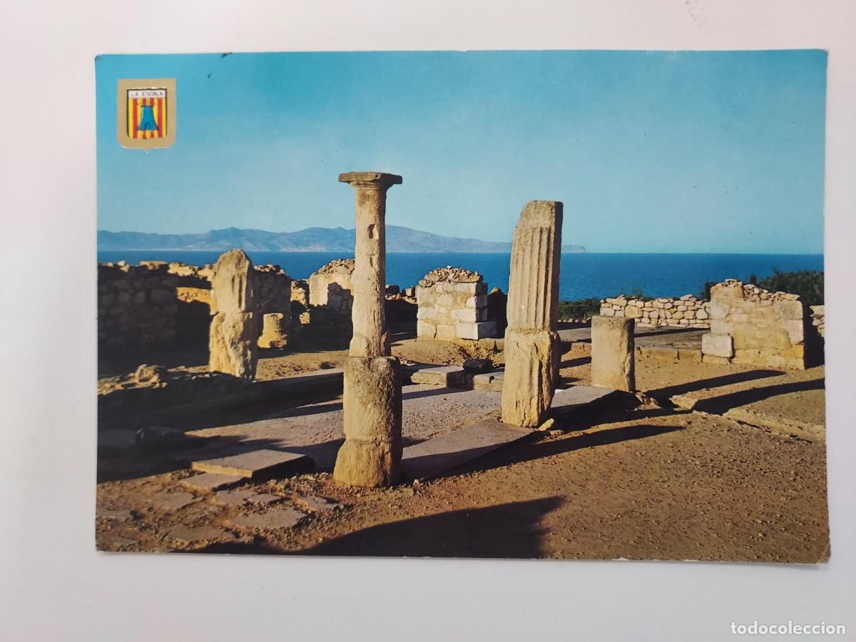 Postales: POSTAL LA ESCALA AMPURIAS COLUMNAS ROMANICAS. 1967. ESCRITA. GERONA