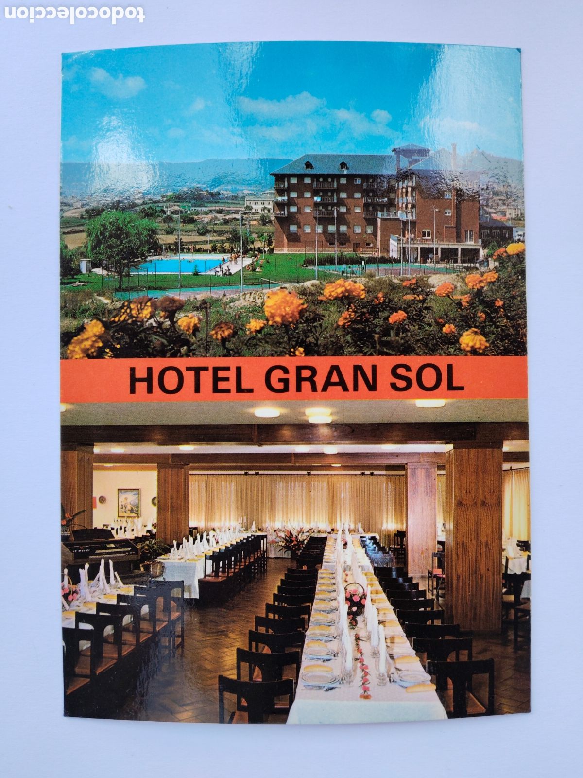Postcards: ANTIGUA POSTAL DEL HOTEL GRAN SOL - SOLSONA LLEIDA - FOTO COLOR MANRESA - NO CIRCULADA -