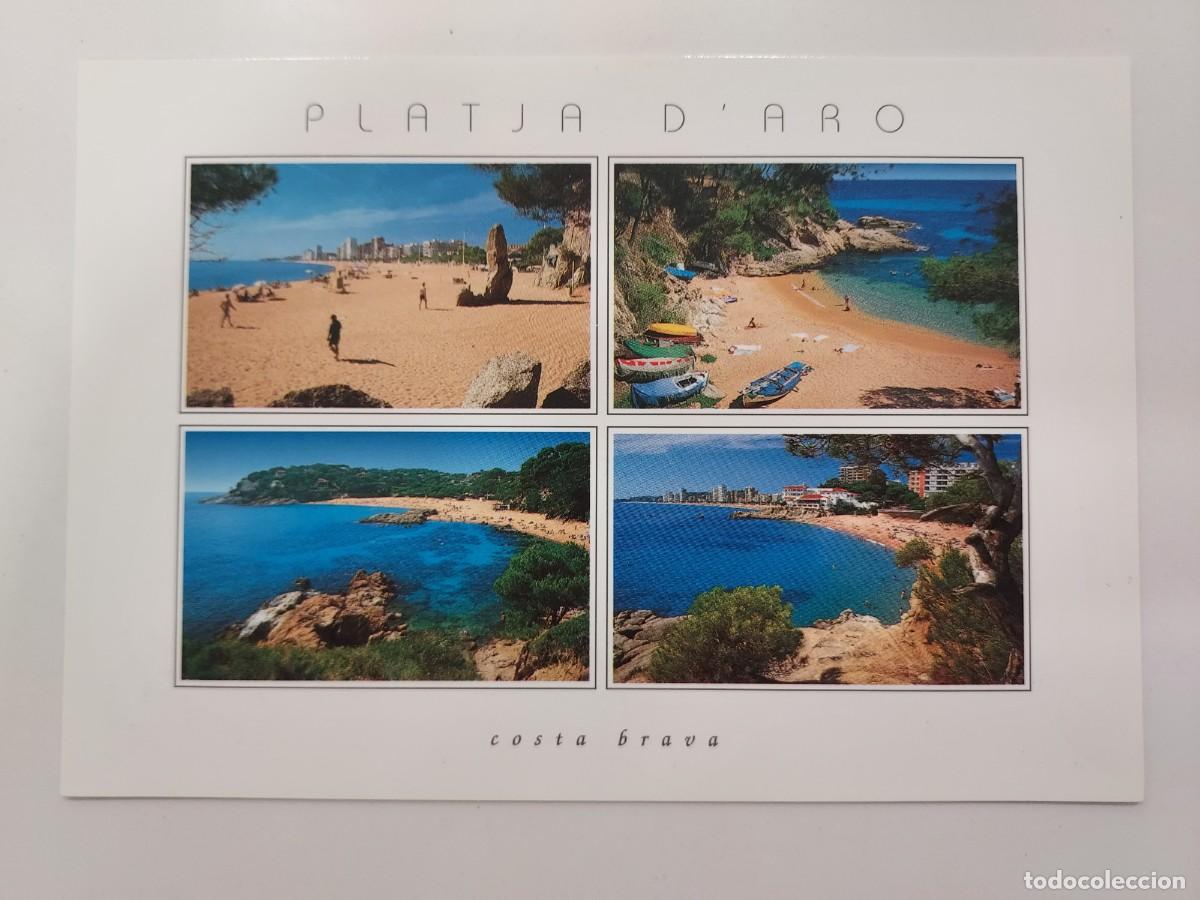 Postales: POSTAL PLATJA D'ARO CALES SA COVA, SA CONCA I EN ROVIRA. SIN CIRCULAR. GERONA