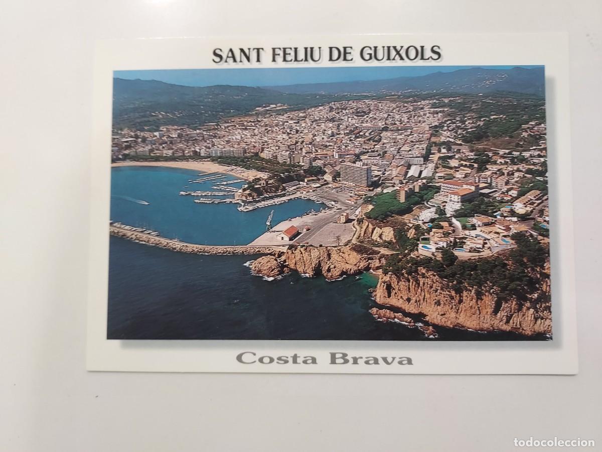 Postales: POSTAL SANT FELIU DE GUIXOLS (VISTA AEREA). FOTO XAVIER CATALAN. SIN CIRCULAR. GERONA