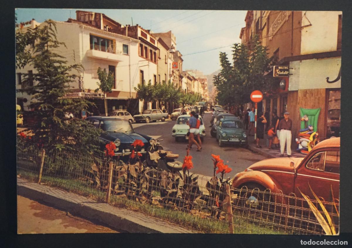 Postcards: Blanes (Costa Brava), calle. Postal sin circular editada en el a&ntilde;o 1966