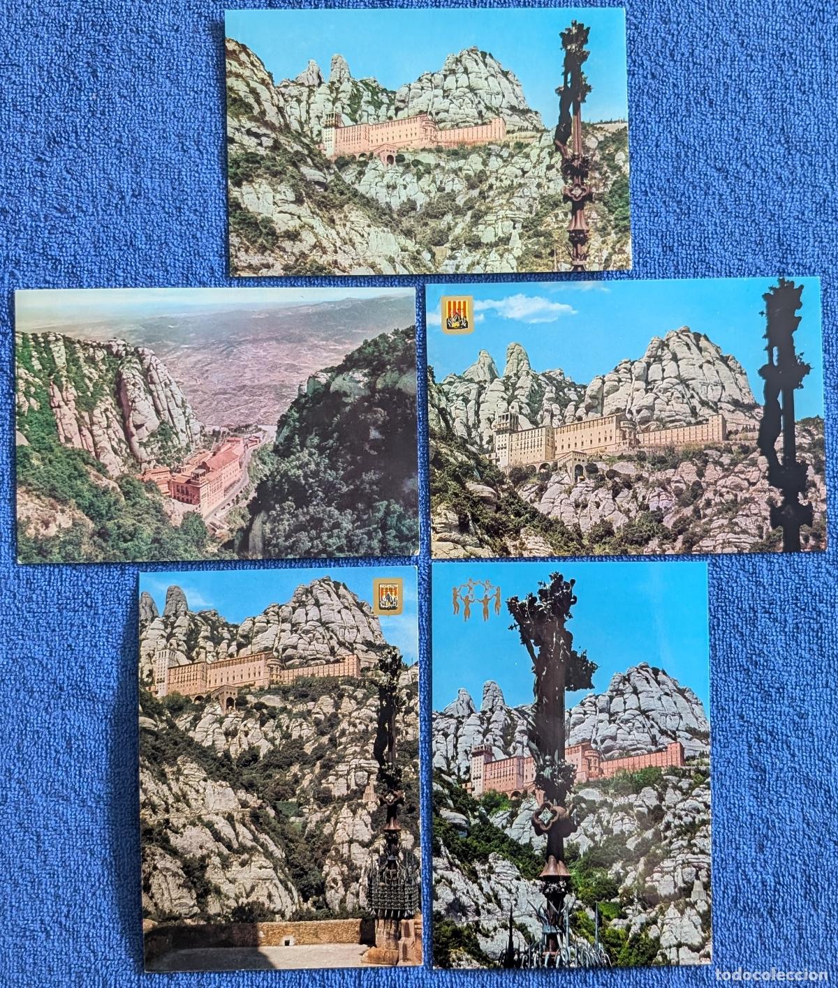 Postales: Lote de 5 postales de Montserrat (1960 / 1962)
