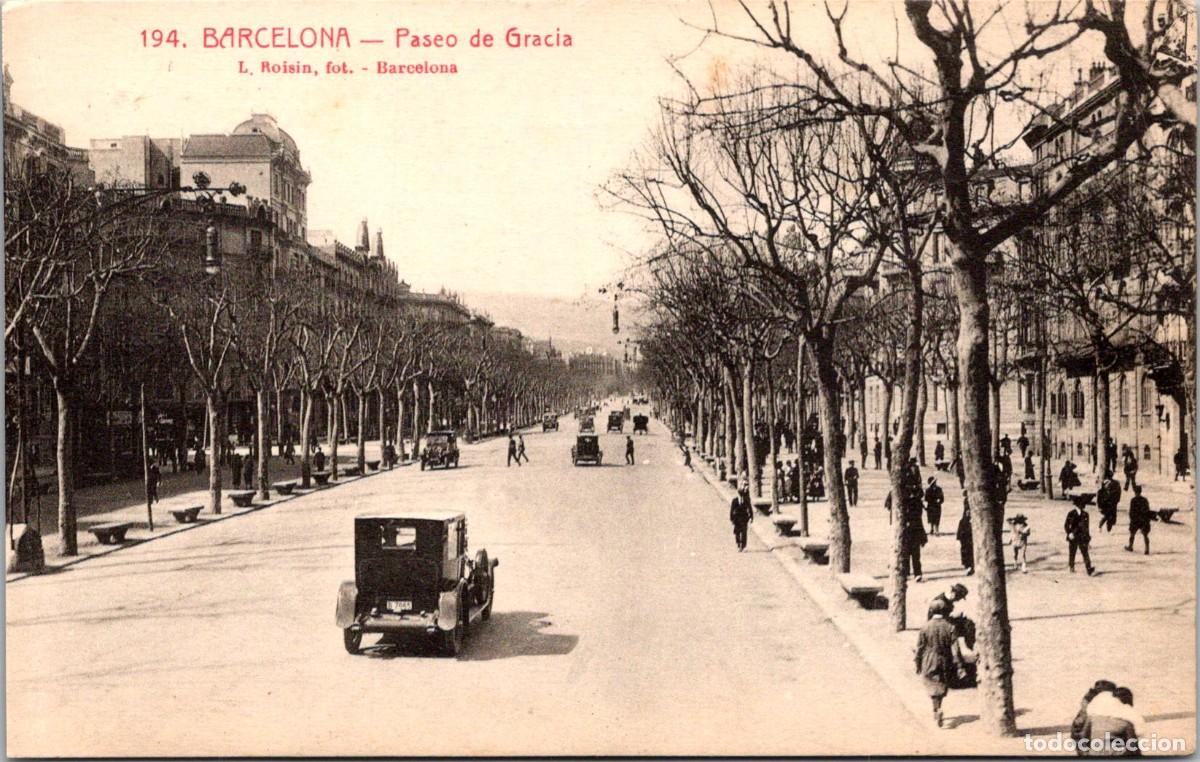 Postales: Barcelona - Paseo de Gracia - Roisin 194 - 139x88mm