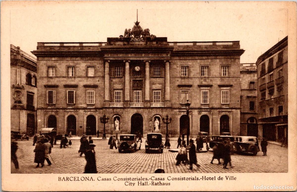 Postales: Barcelona - Casas Consistoriales - Roisin - 138x89mm