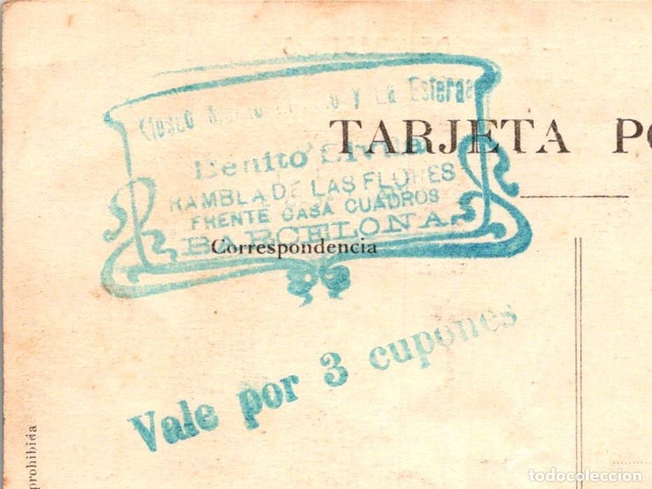 Postales: Barcelona - Feria de Muestras - Sello de Ciento ... y la Estera -Benito Sivila -Rambla de las Flores