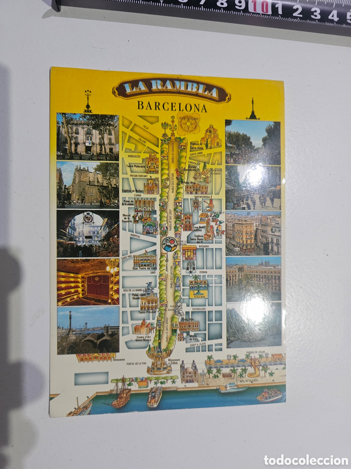 Postales: Postal de la Rambla de Barcelona Escudo de Oro 1990